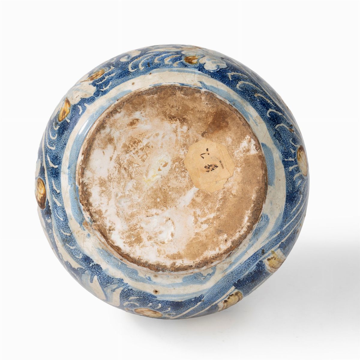 Bottiglia in Maiolica Policroma, Caltagirone, Secolo XVII