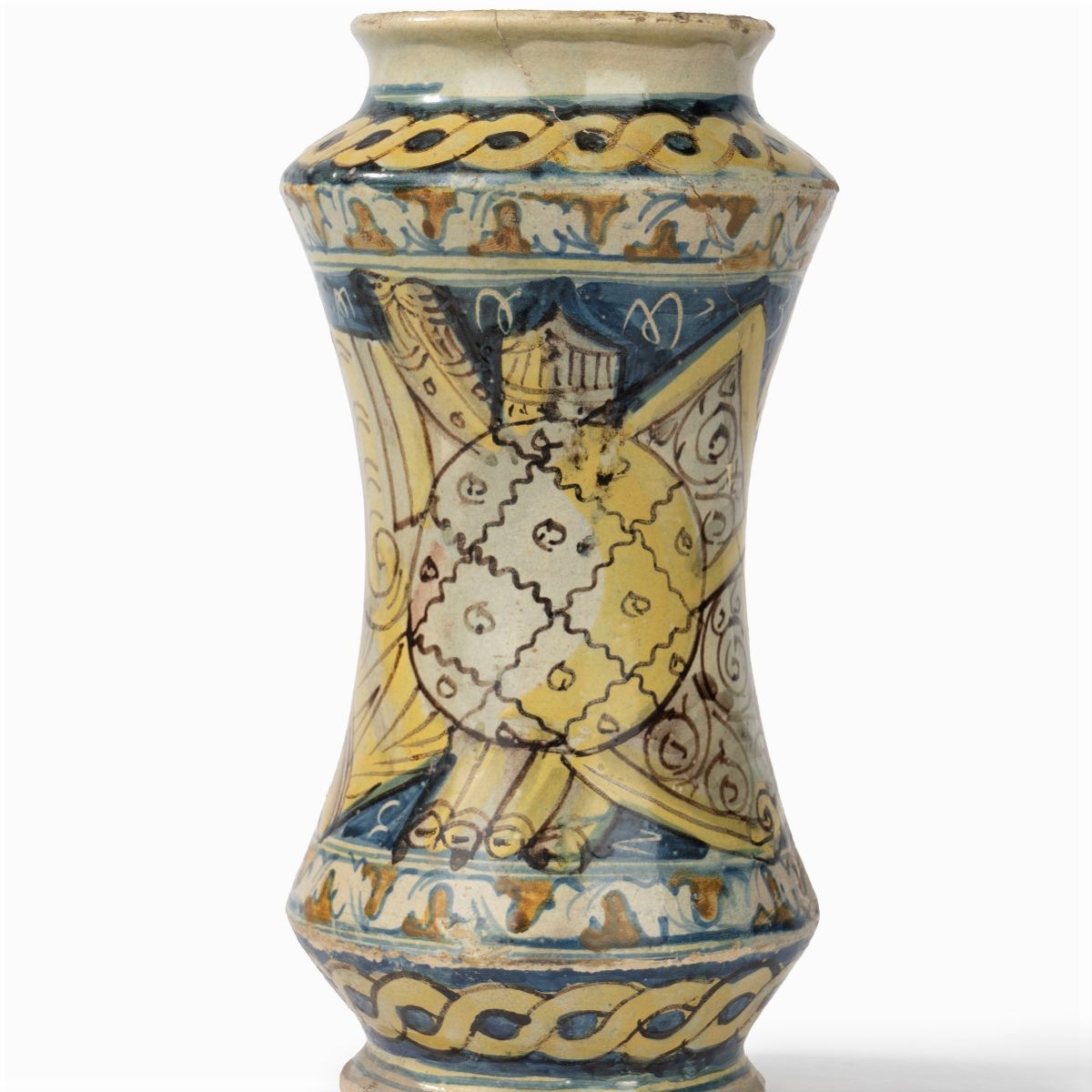 Albarello in Maiolica Policroma, Burgio, Secolo XVII