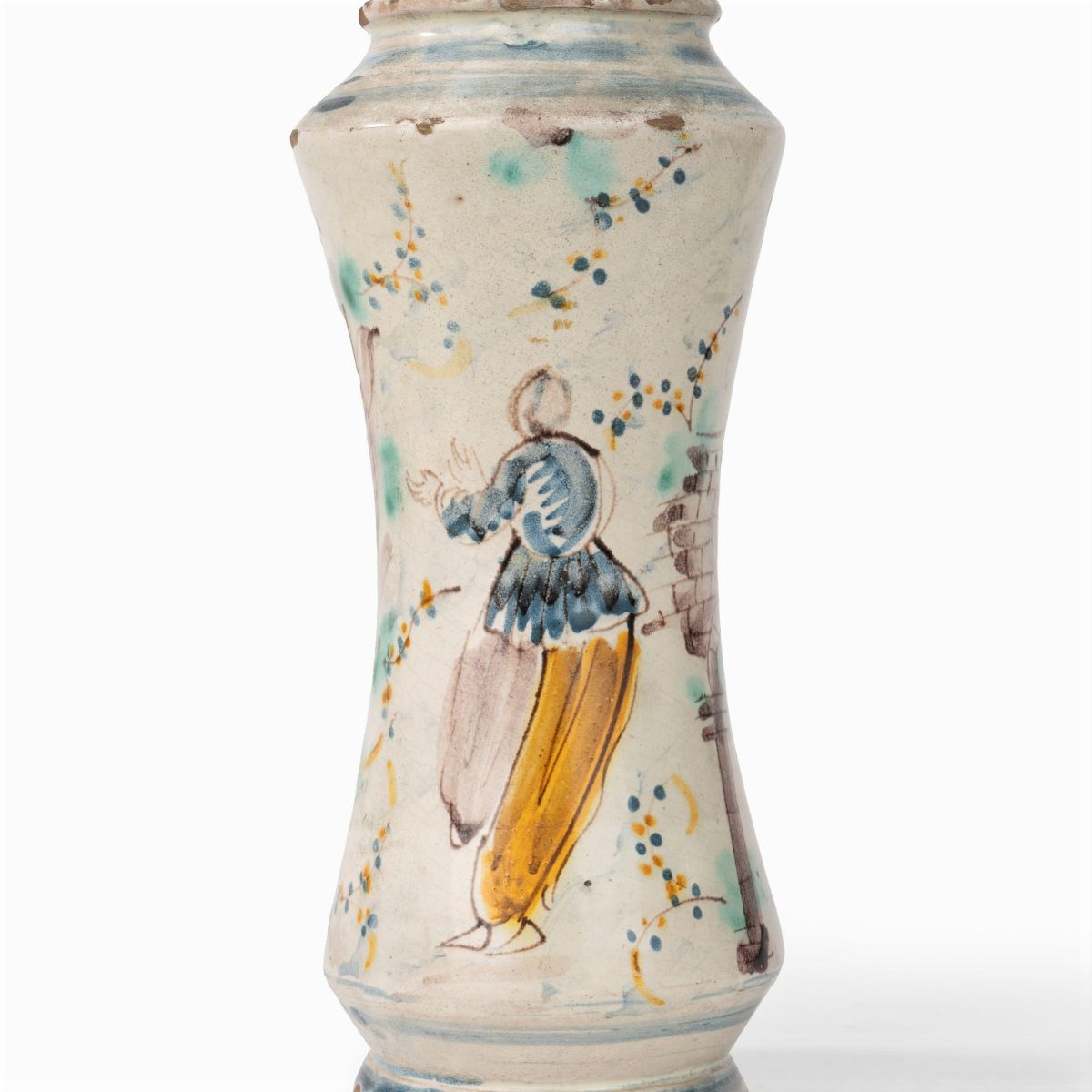 Albarello in Maiolica Policroma, Palermo, Secolo XVIII