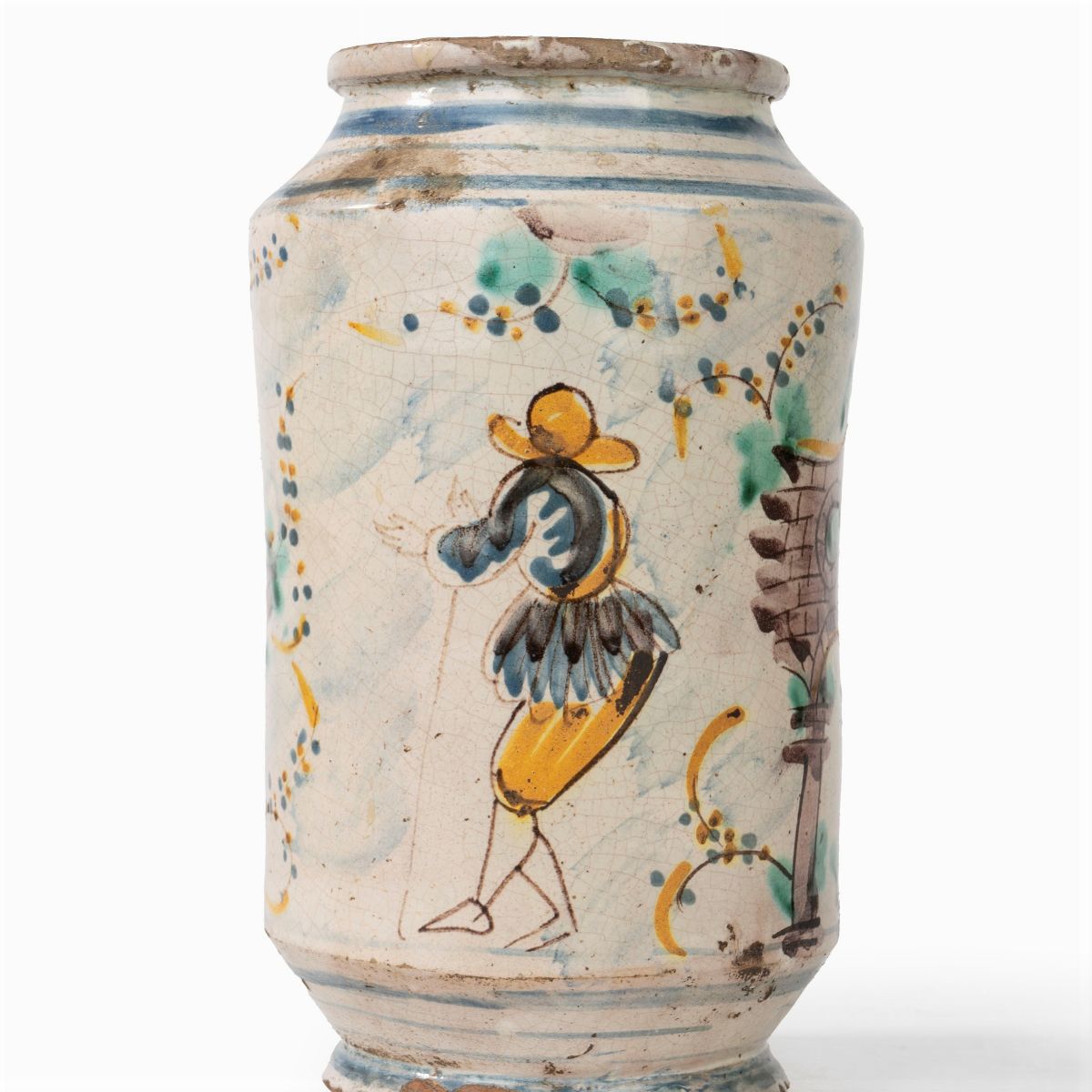 Albarello in Maiolica Policroma, Palermo, Secolo XVIII