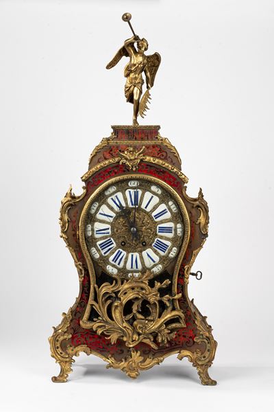 Pendola Napoleone III Boulle in Bronzo Dorato, Secolo XIX