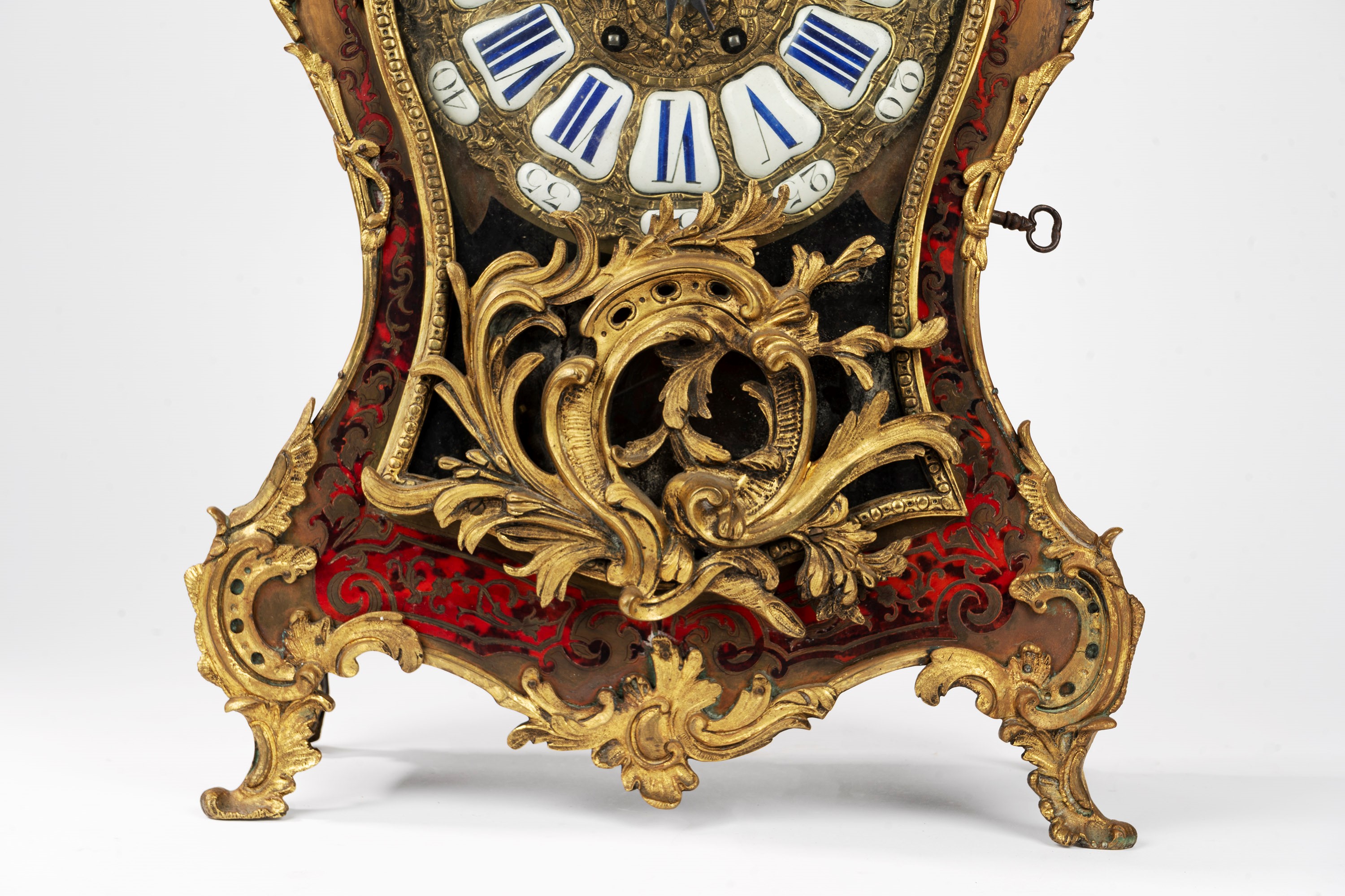 Pendola Napoleone III Boulle in Bronzo Dorato, Secolo XIX