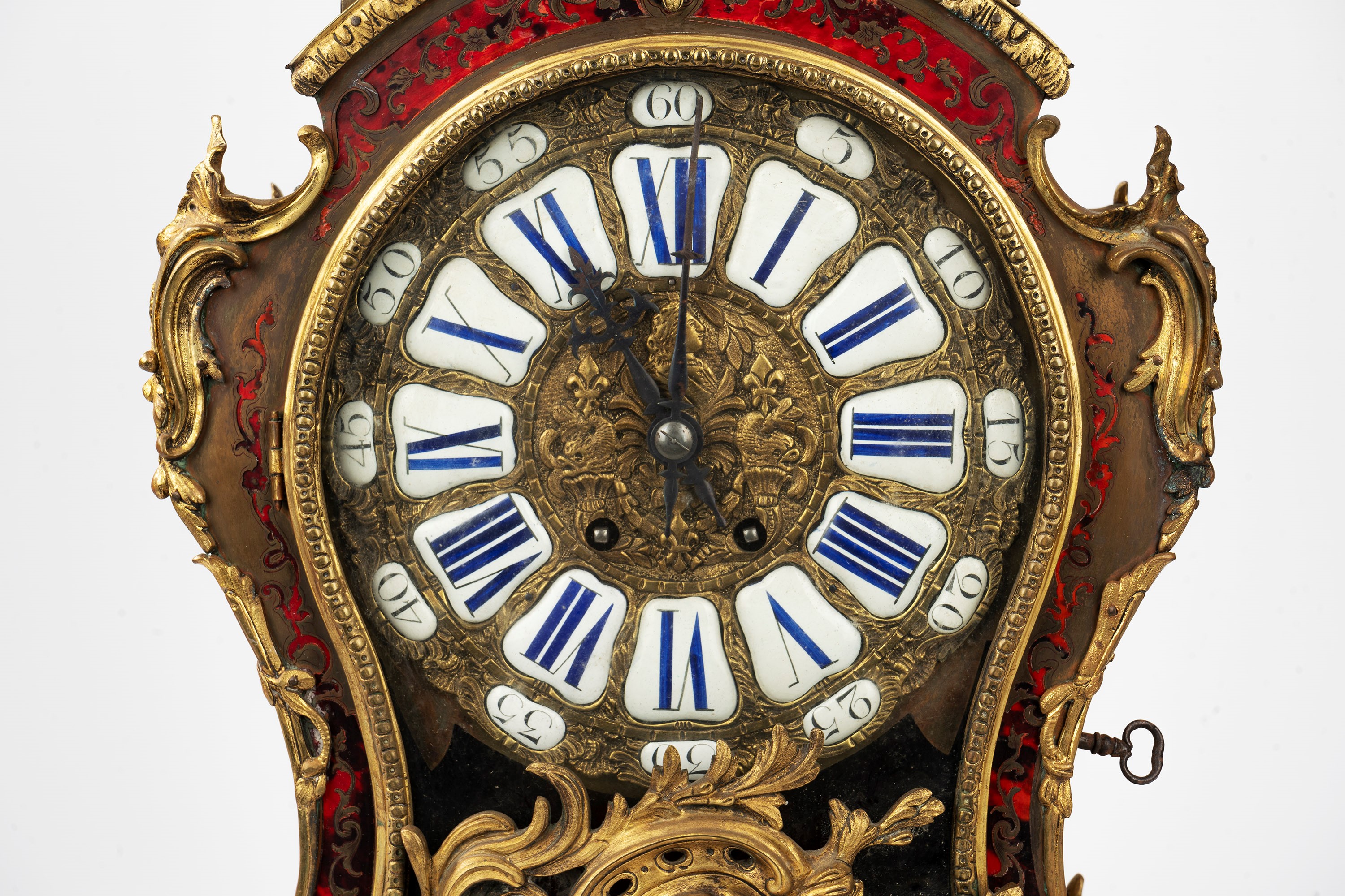 Pendola Napoleone III Boulle in Bronzo Dorato, Secolo XIX