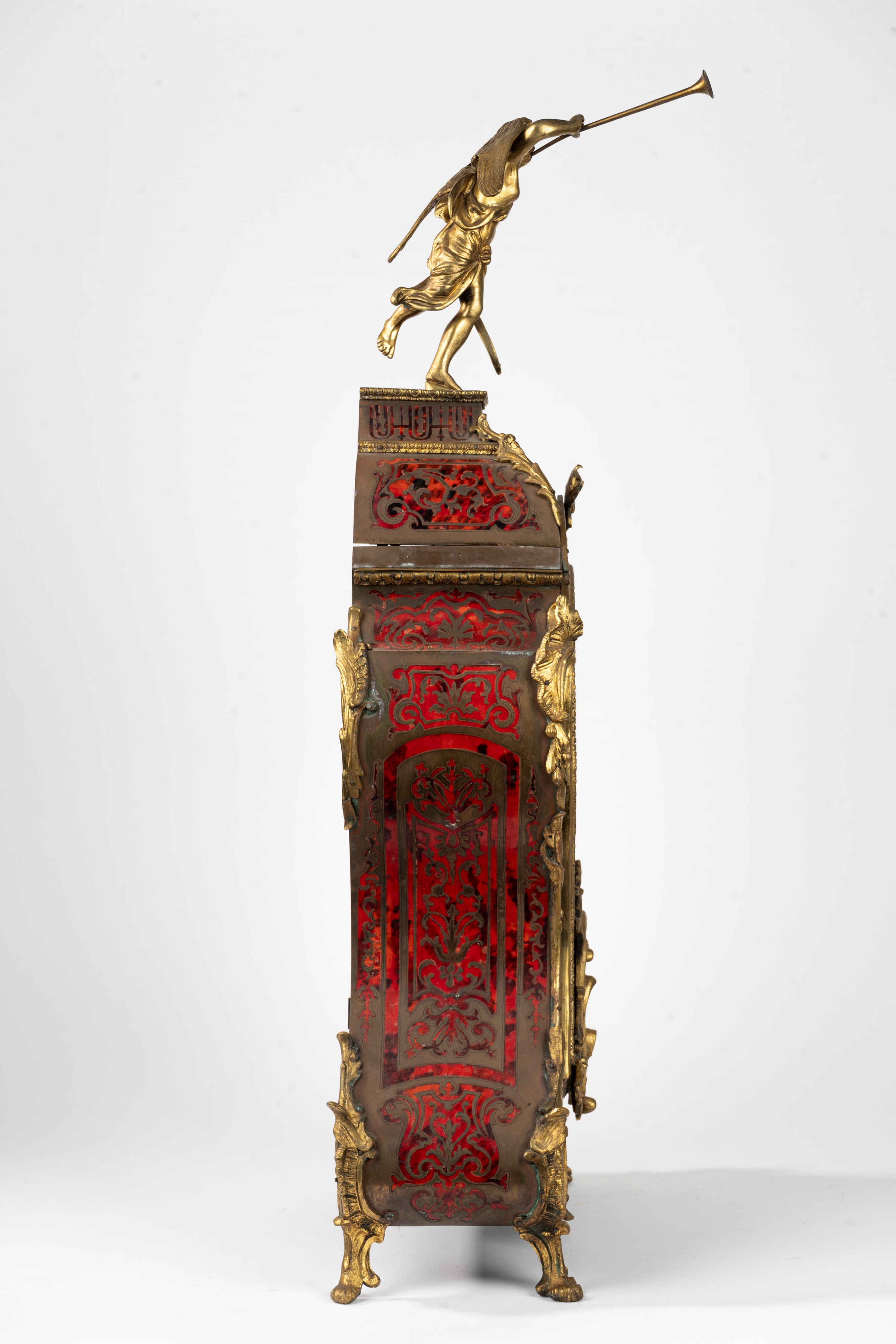 Pendola Napoleone III Boulle in Bronzo Dorato, Secolo XIX