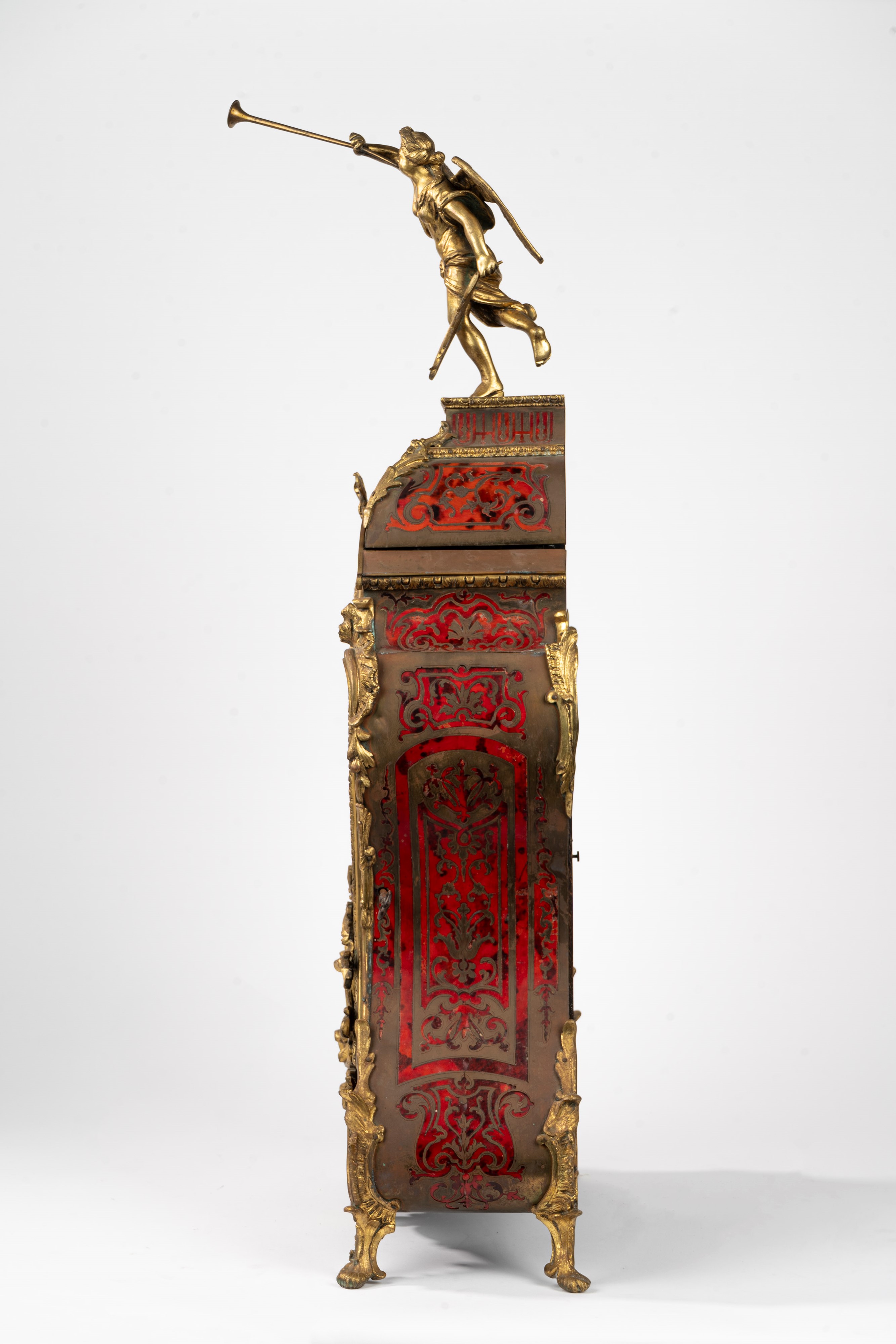 Pendola Napoleone III Boulle in Bronzo Dorato, Secolo XIX