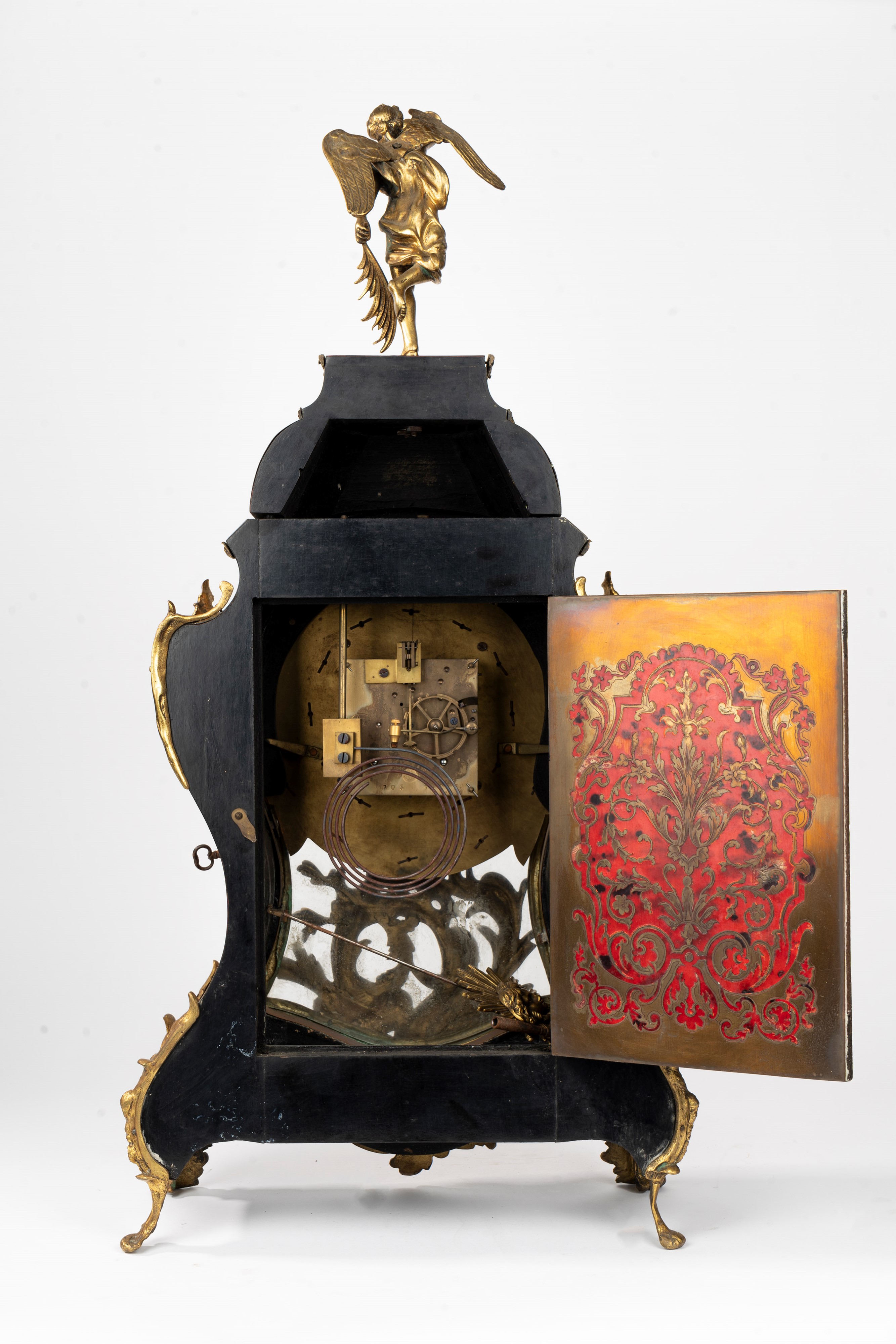 Pendola Napoleone III Boulle in Bronzo Dorato, Secolo XIX