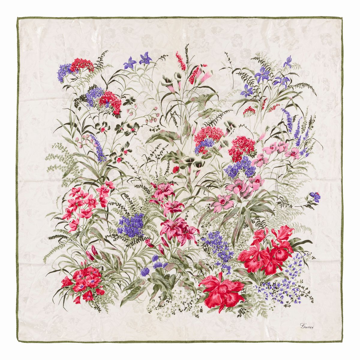 Gucci - Lotto composto da tre foulard in seta