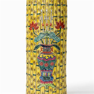 Vaso Cilindrico Bitong, Cina, Secolo XX