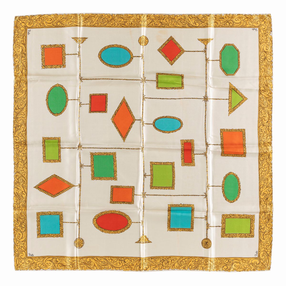 Emilio Pucci - Lotto composto da due foulard in seta e chiffon