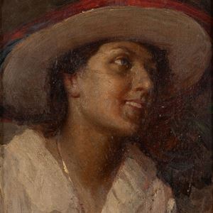 Scuola italiana, secolo XX - Female portrait