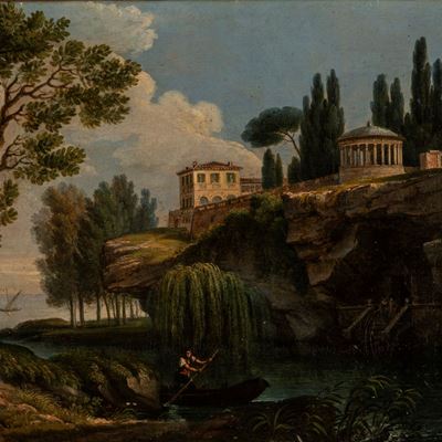 Scorcio Lacustre con Antica Villa