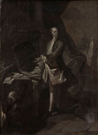 Ritratto di gentiluomo, olio su tela
