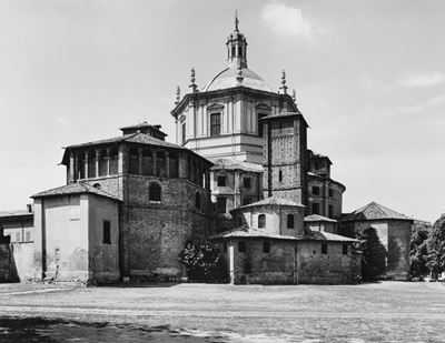 Basilica di San Lorenzo, Milano - Stampa vintage alla gelatina ai sali d'argento