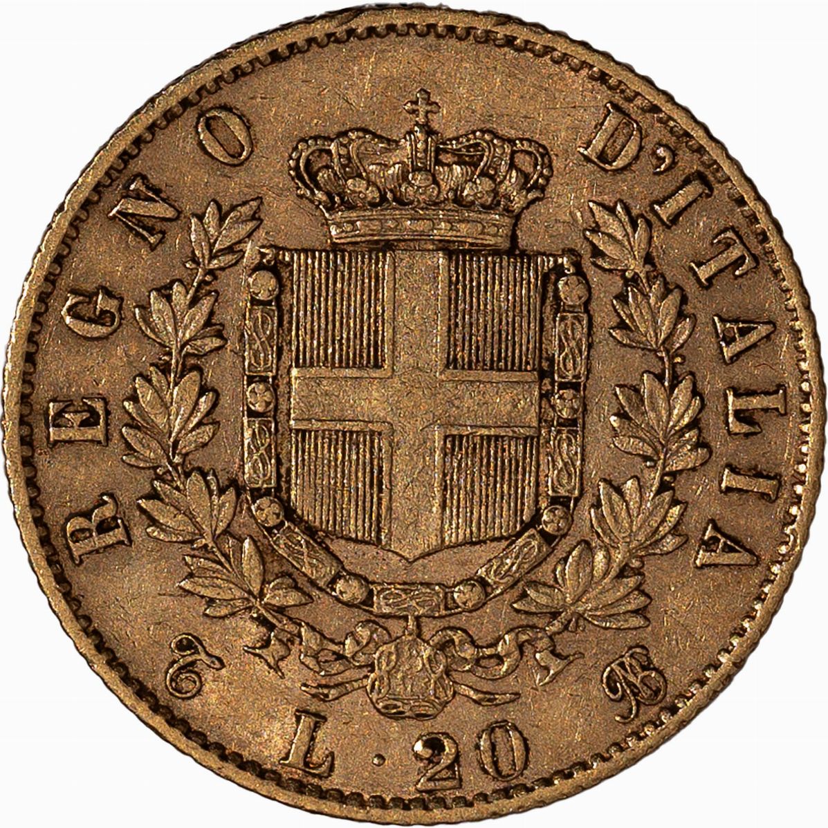 Regno D'italia, Vittorio Emanuele II, 1861-1878 - Regno d'Italia, 20 Lire, 1863, Vittorio Emanuel...