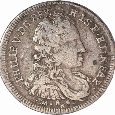Regno di Napoli, Filippo V di Borbone, Medaglia commemorativa del re, 1701, argento