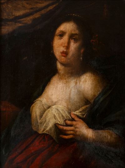 Autore non identificato, Maddalena penitente, olio su tela