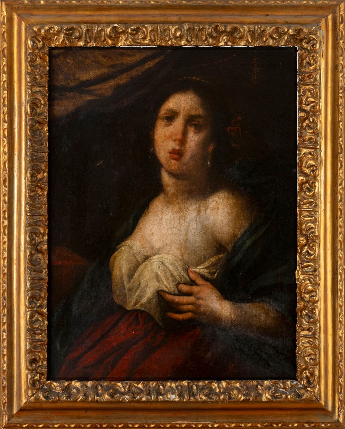 Scuola Toscana, Secolo XVII - Autore non identificato, Maddalena penitente, olio su tela