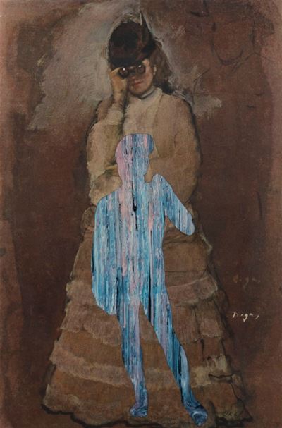 Setkani (Incontro), collage e tecnica mista su carta