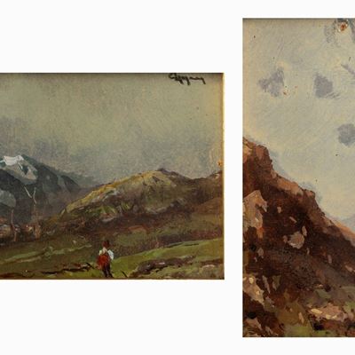 Paesaggi Montani con Figure
