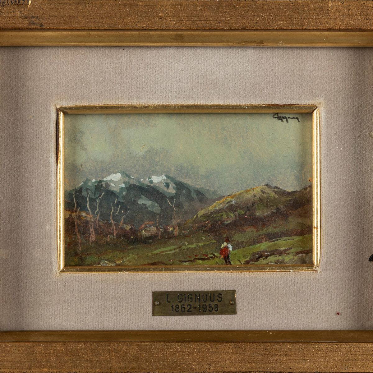Lorenzo Gignous - Paesaggi Montani con Figure