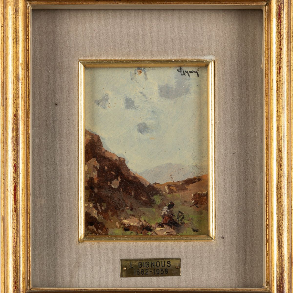 Lorenzo Gignous - Paesaggi Montani con Figure