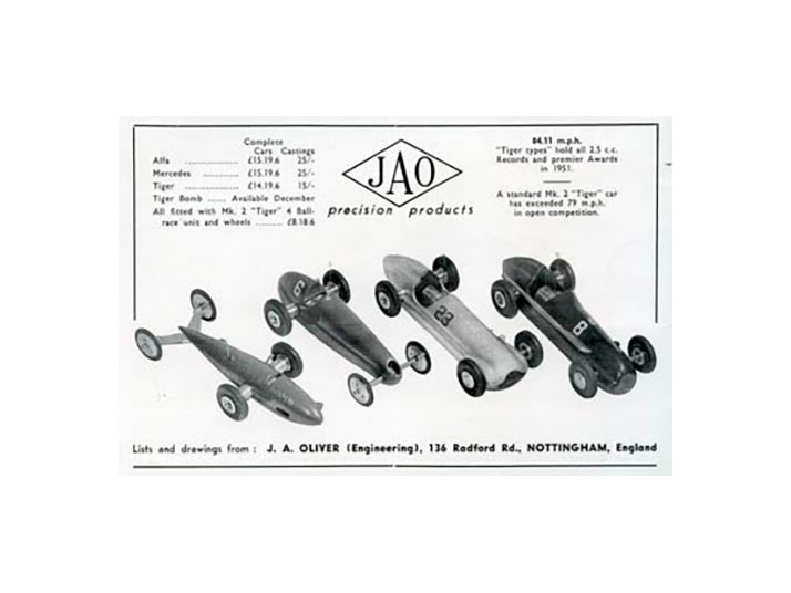 Jao - Tether Car, modello Ferrari, anni '50, produzione britannica
