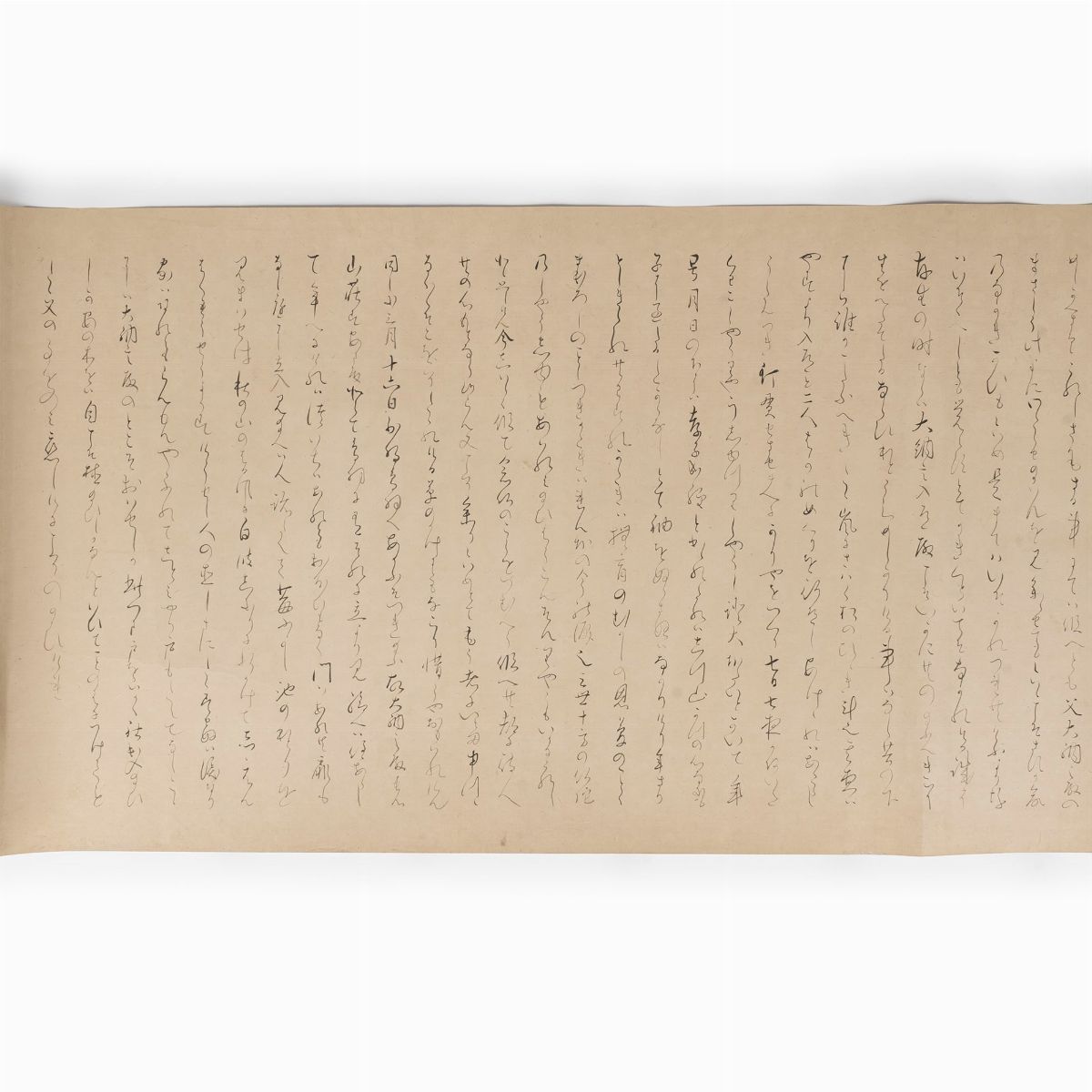 Emakimono Dipinto su Carta Raffigurante Costruzione di un Villaggio, Giappone Periodo Edo