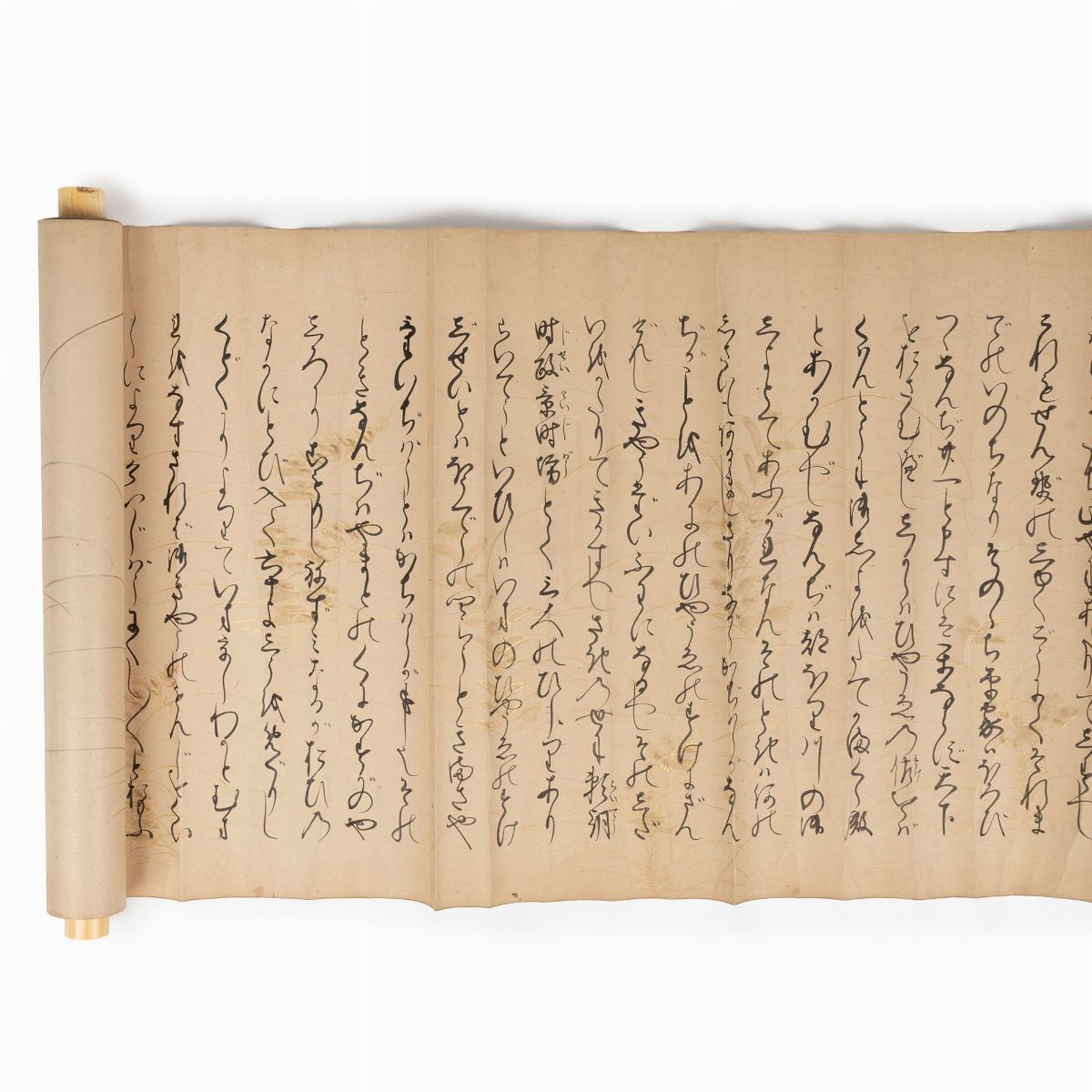 Emakimono Dipinto su Carta Raffigurante Racconto di Iniziazione, Giappone Periodo Edo