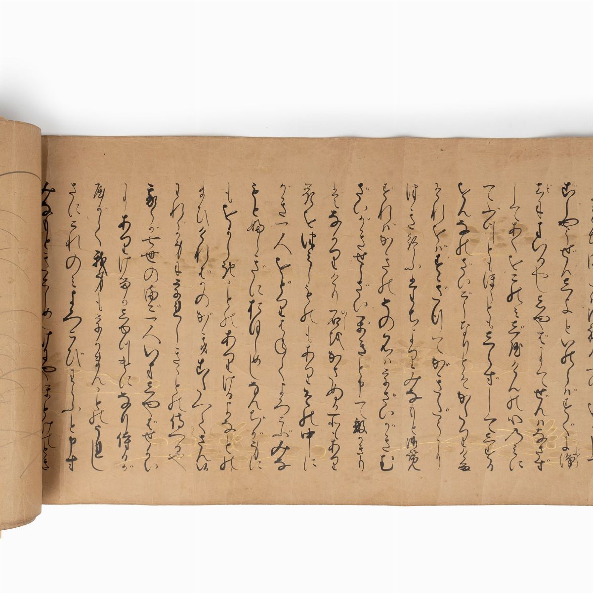 Emakimono Dipinto su Carta Raffigurante Racconto di Iniziazione, Giappone Periodo Edo