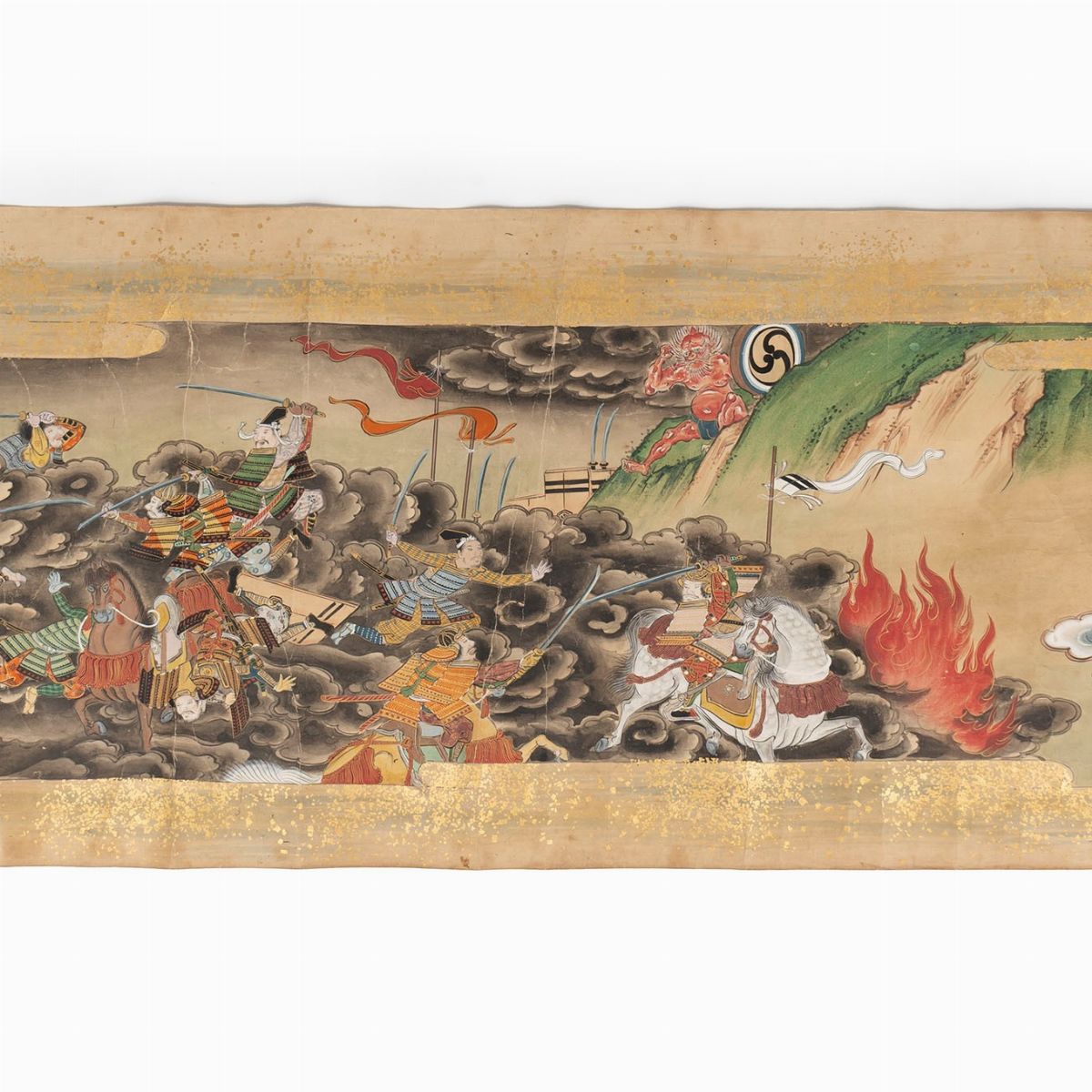 Emakimono Dipinto su Carta Raffigurante Racconto di Iniziazione, Giappone Periodo Edo