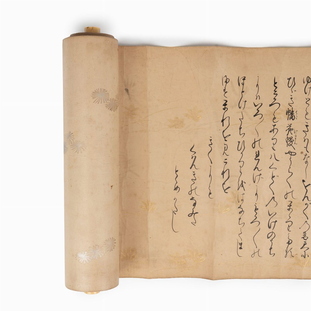 Emakimono Dipinto su Carta Raffigurante Racconto di Iniziazione, Giappone Periodo Edo