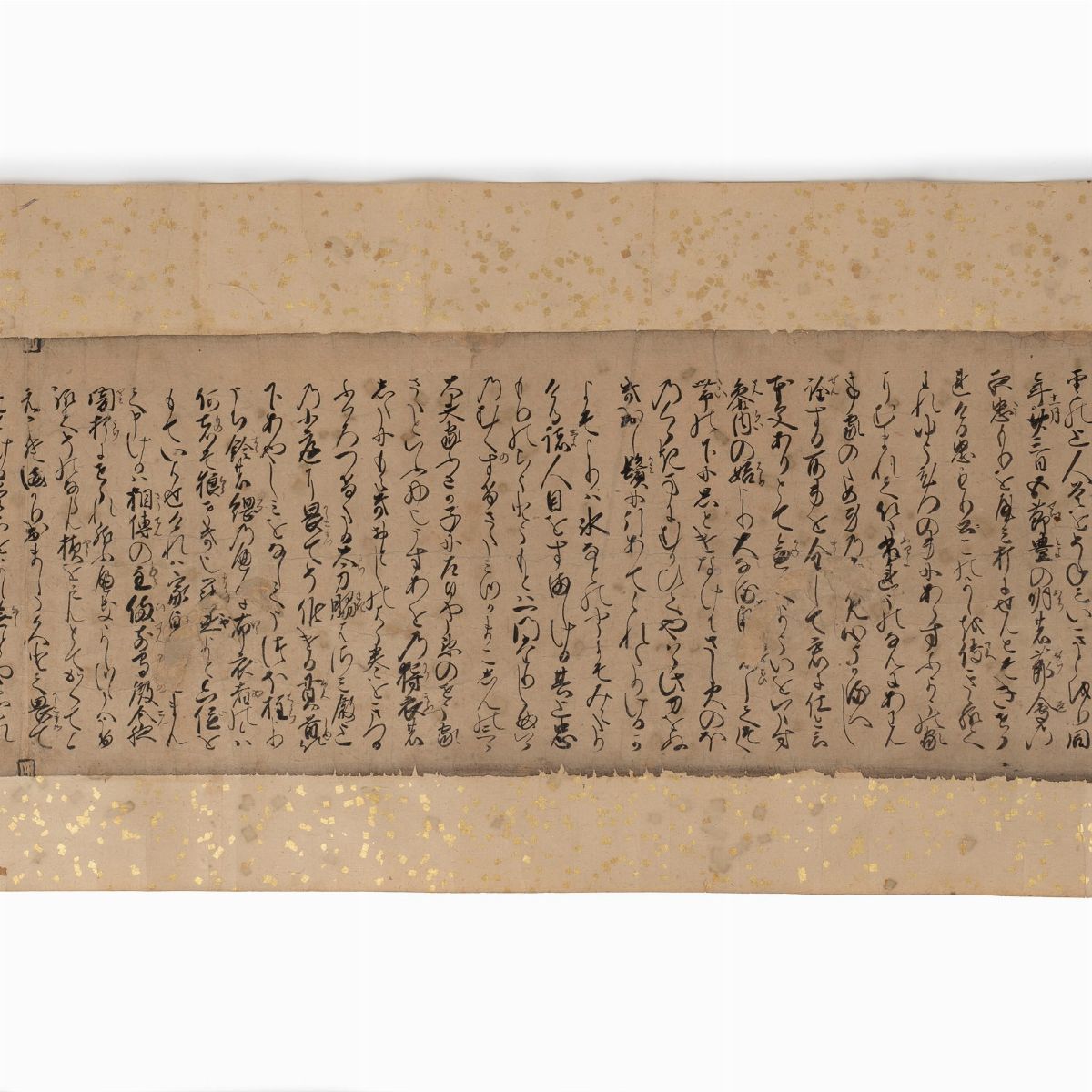 Emakimono Dipinto su Carta Raffigurante Samurai, Giappone Periodo Edo
