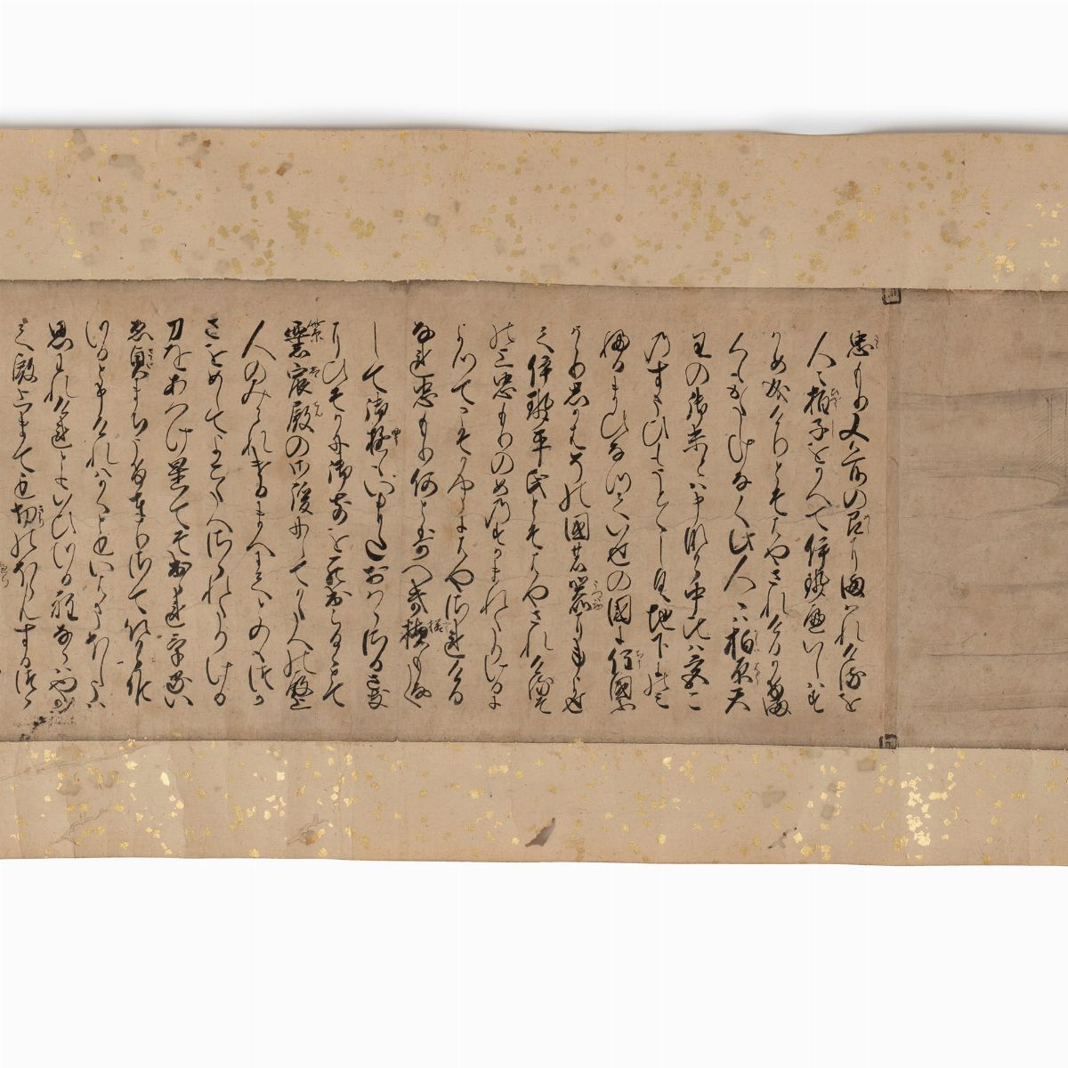 Emakimono Dipinto su Carta Raffigurante Samurai, Giappone Periodo Edo