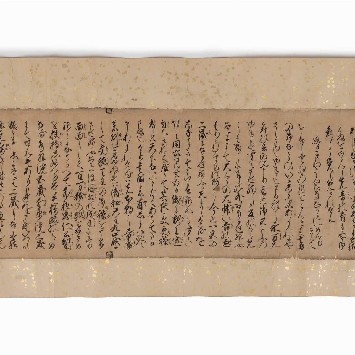 Emakimono Dipinto su Carta Raffigurante Samurai, Giappone Periodo Edo