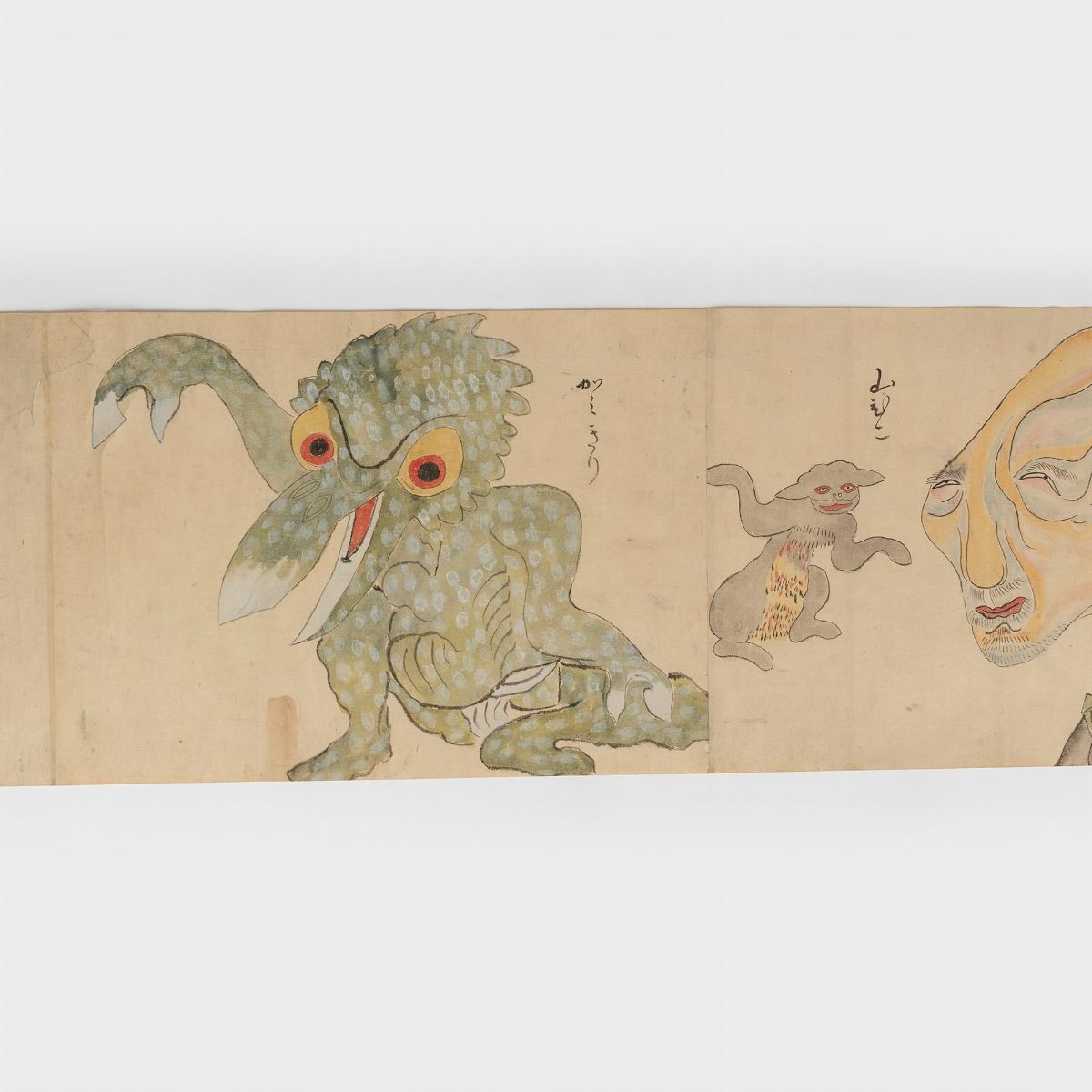 Emakimono Dipinto su Carta Raffigurante Demoni, Giappone Periodo Edo
