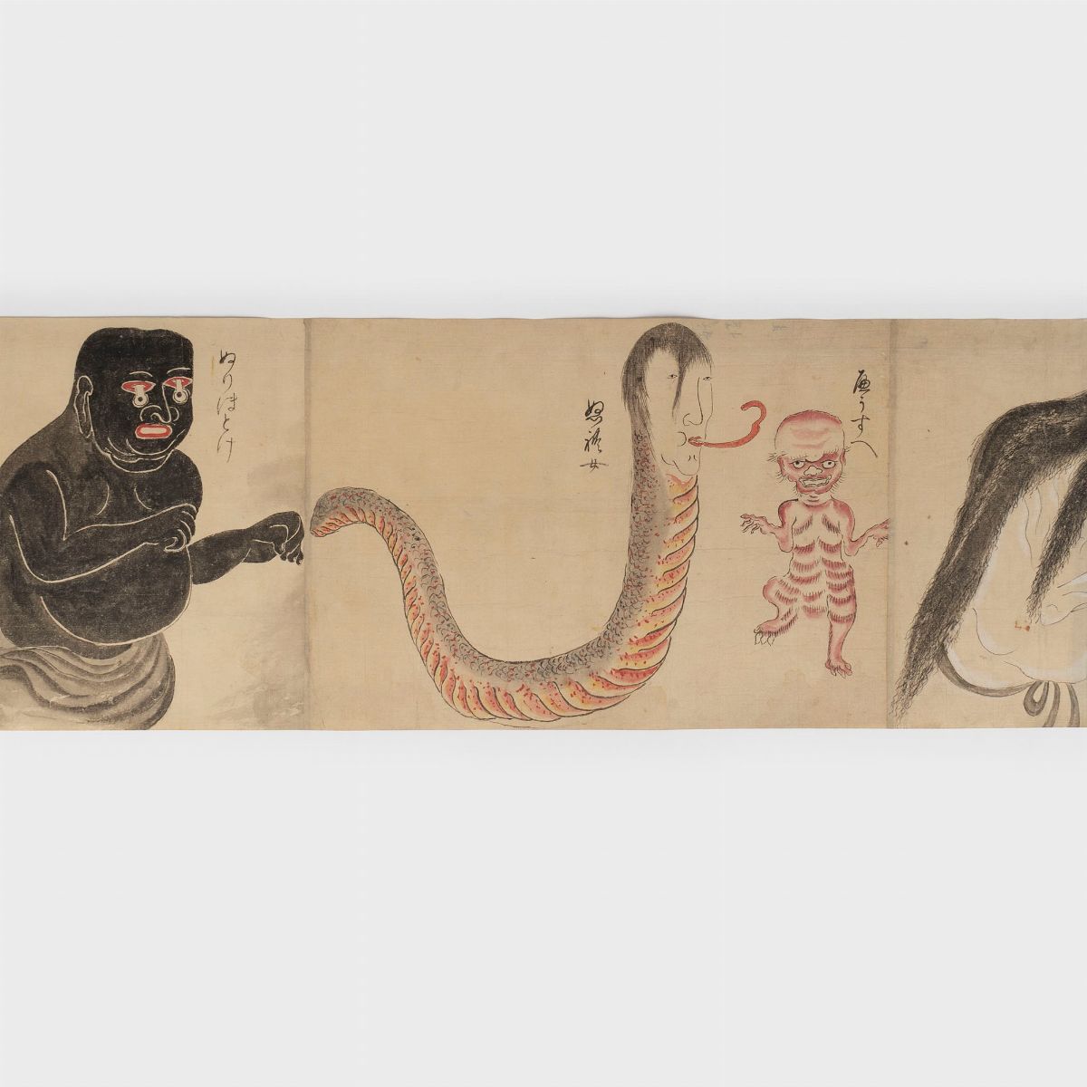 Emakimono Dipinto su Carta Raffigurante Demoni, Giappone Periodo Edo