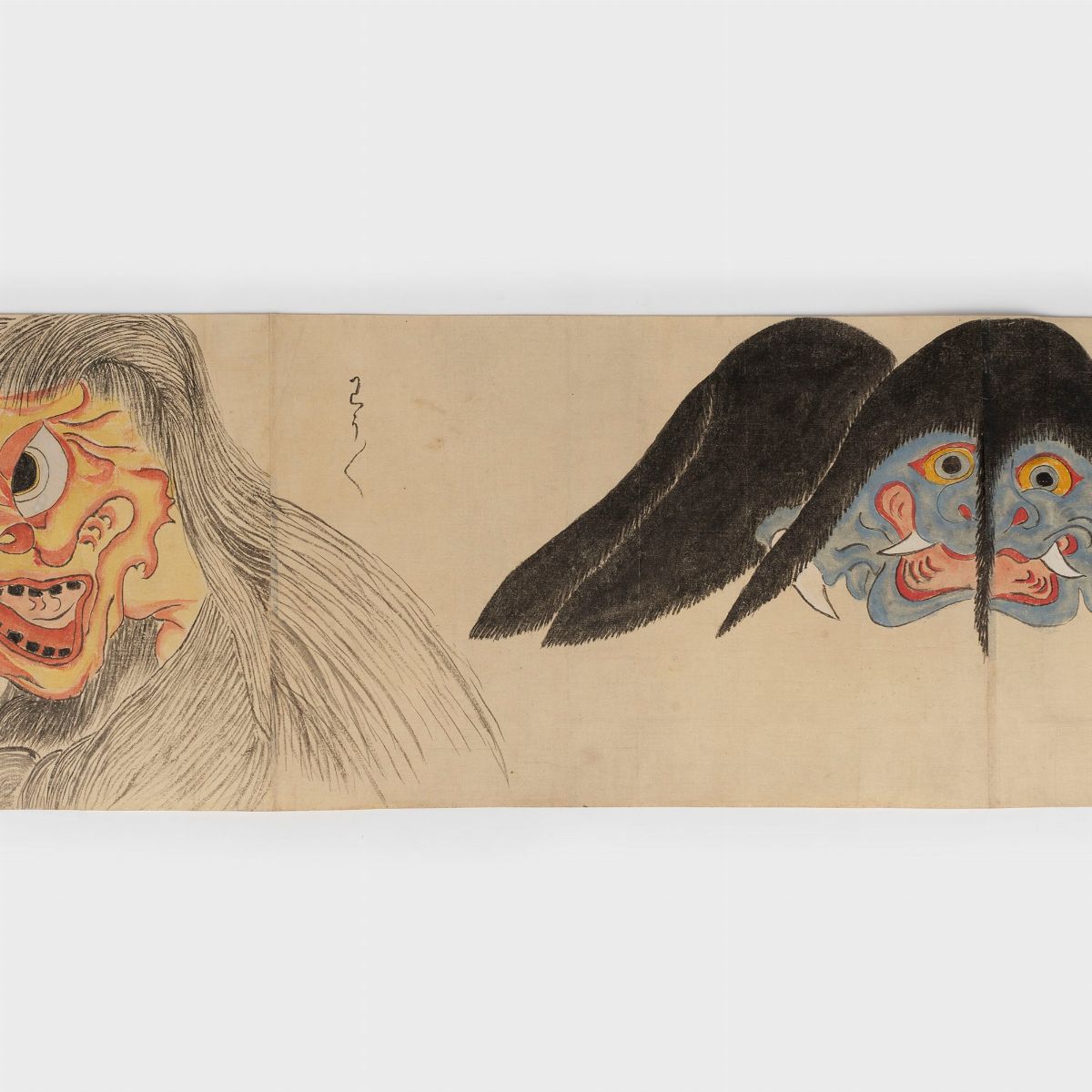 Emakimono Dipinto su Carta Raffigurante Demoni, Giappone Periodo Edo
