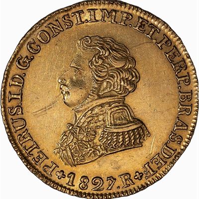 Pedro I del Brasile, 4000 Reis, 1827