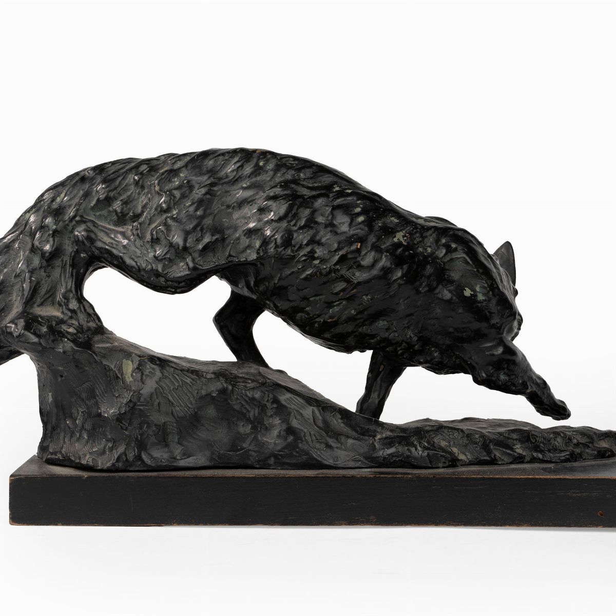 Guido Cacciapuoti - Scultura in Terracotta Raffigurante Volpe, Prima Metà del Secolo XX