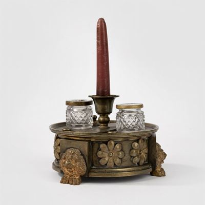 Calamaio Impero in Bronzo, Secolo XIX
