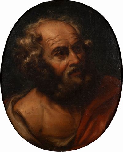 San Girolamo, olio su tela in ovale