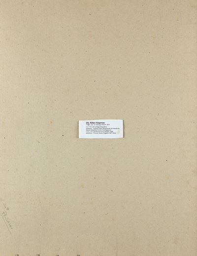 Print out for George Brecht, 1974, collage fotografico