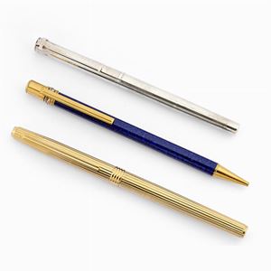 Lot of three pens, Cartier, Tiffany and Christian Dior