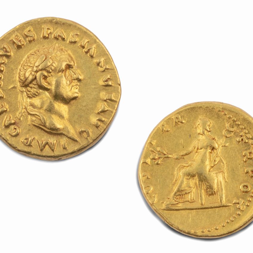 Impero Romano, Vespasiano, 69-79 D.C. - VESPASIANO, Aureo, 69-70 d.C.