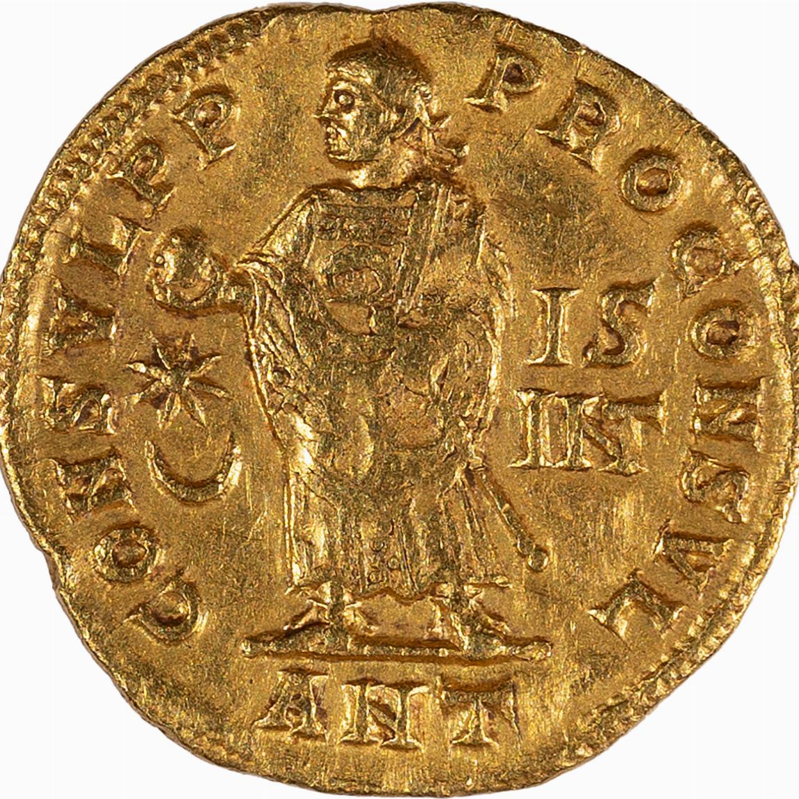 Impero Romano, Costantino, 330-337 D.C. - Impero Romano, Moneta di Costantino con Testa diademata...