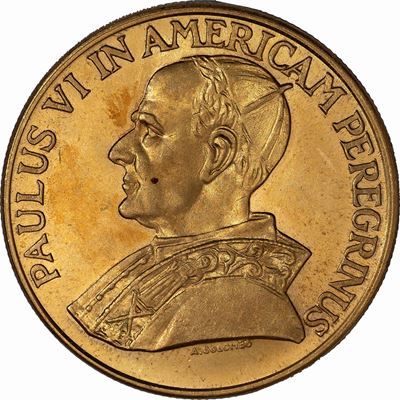 Vaticano, Medaglia ‘Paulus VI in Americam Peregrinus’