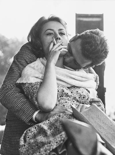Annie Girardot e Renato Salvatori in 'Rocco e i suoi fratelli', stampa vintage alla gelatina ai s...