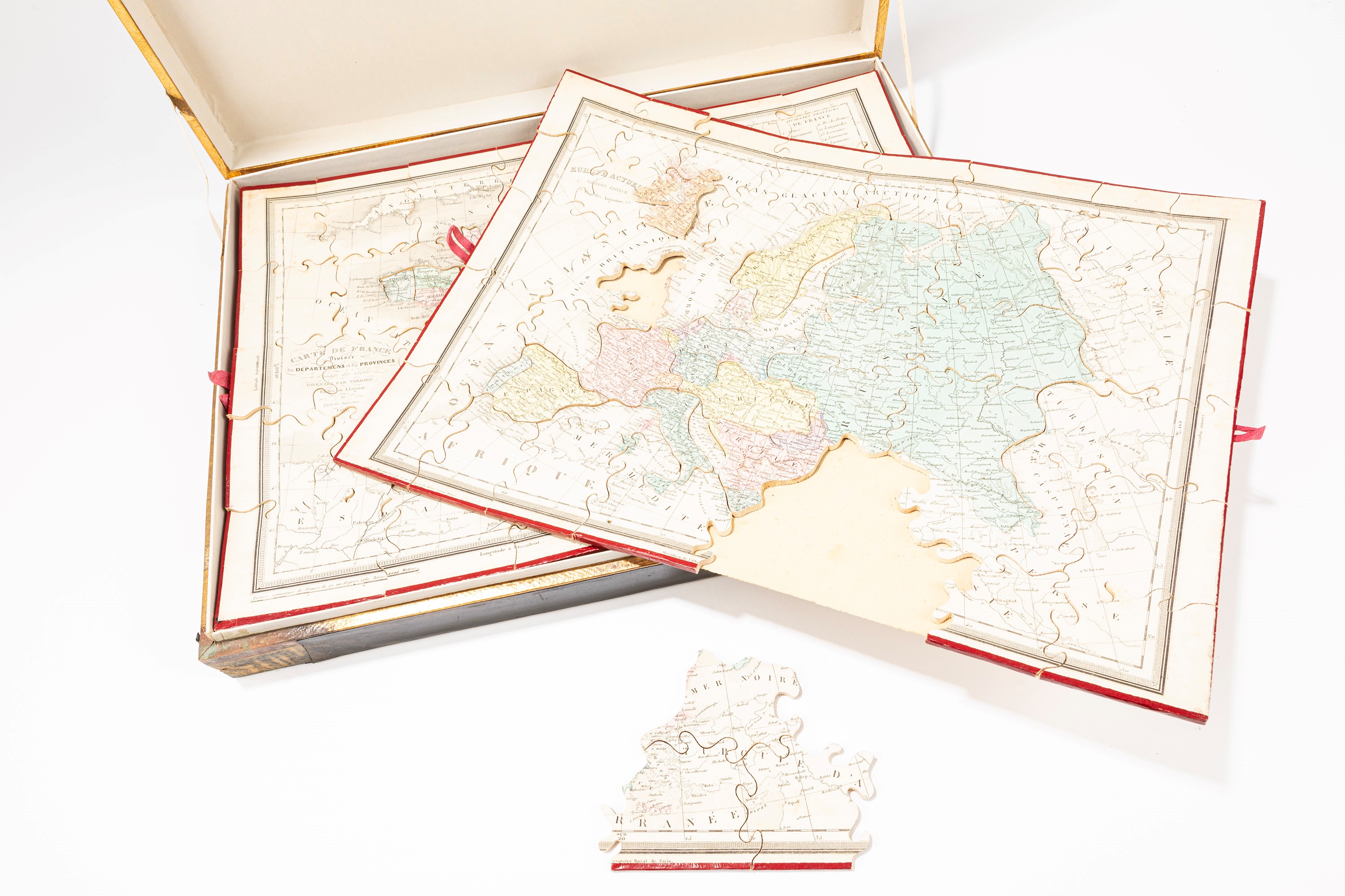 j.L. Paris - Puzzle geografico del mondo, cartoncino, “Atlas Geographique”