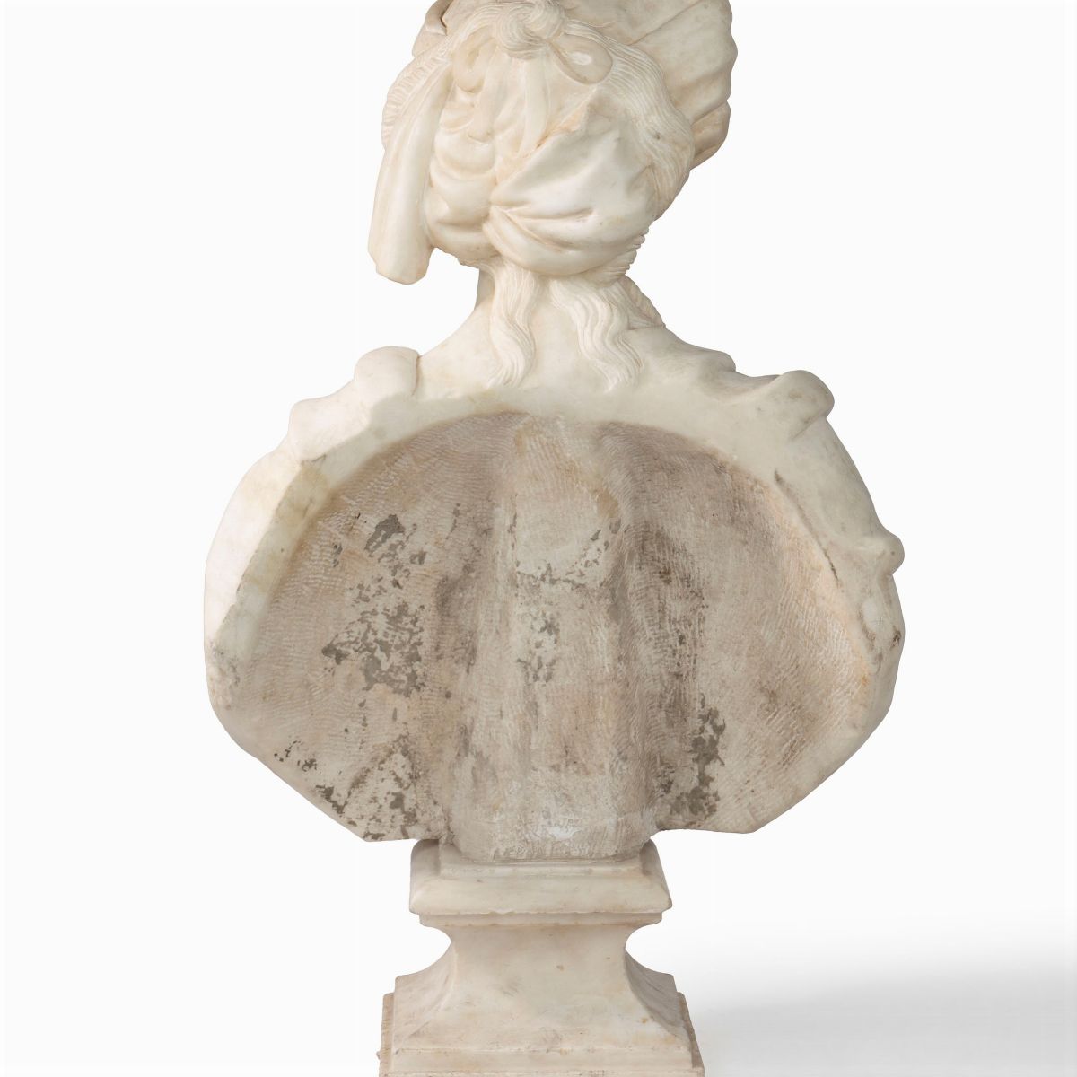 Busto N Marmo Raffigurante Figura Femminile con Turbante, Secolo XVII