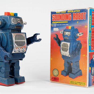 Giocattolo d'epoca, Sounding Robot in plastica con funzionamento a batteria